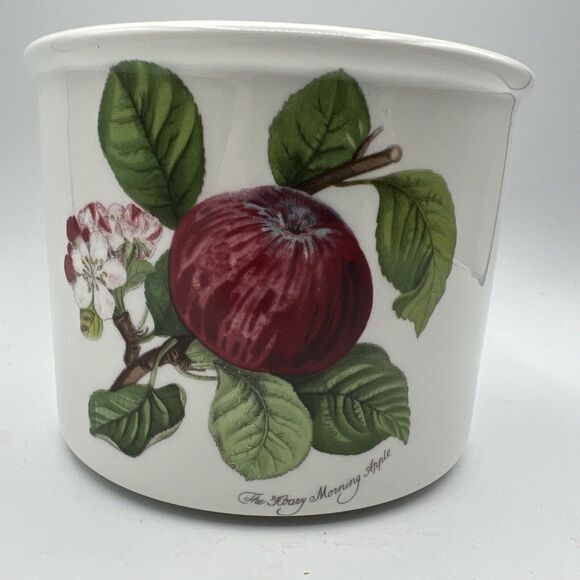 Portmeirion Pomona Hardy Morning Apple Open Canister Open Crock England 5" - Picture 1 of 8